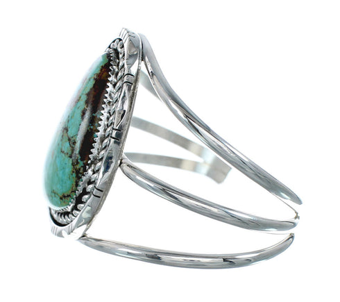 Genuine Navajo Kingman Turquoise Sterling Silver Cuff Bracelet NN20513